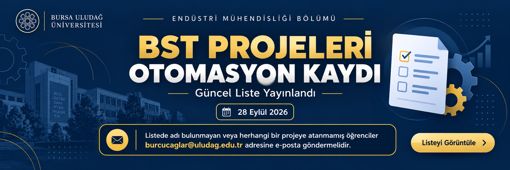 BST Projeleri Otomasyon Kaydı